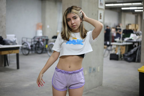 Kaydy Cain - White Crop Top